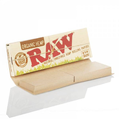 RAW ORGANIC 1 1/4 PAPERS WITH TIPS